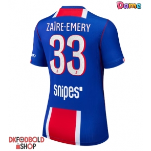 Paris Saint-Germain Warren Zaire-Emery #33 Hjemmebanetrøje Dame 2026-27 Kort ærmer